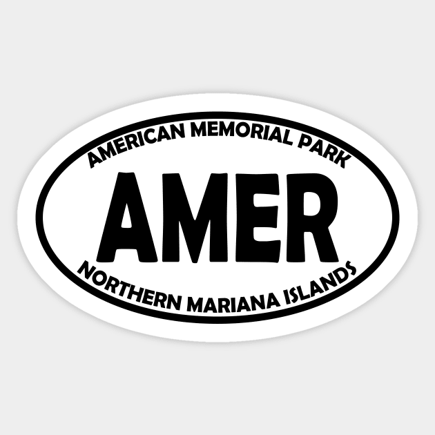 American Memorial Park oval Sticker by nylebuss